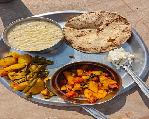 Traditional Indian thali with balanced portions